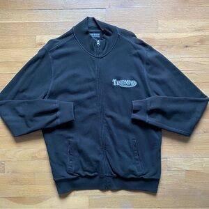 Lucky Brand Men's Black Zip Up Sweater